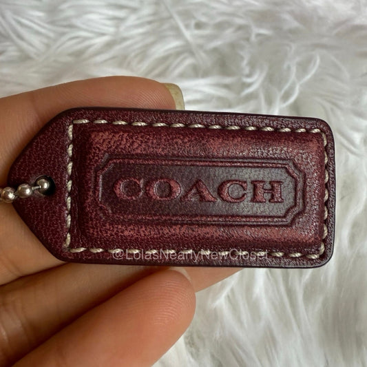 1.5" y2k COACH Fob Bag Charm Hang tag Hangtag