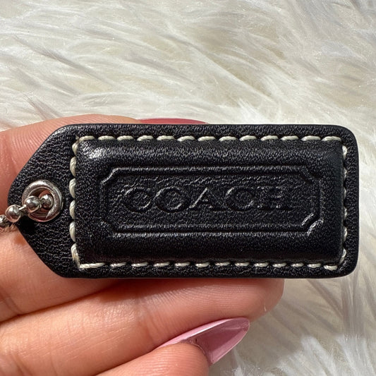 1.5" y2k COACH Vintage Fob Bag Charm Hang tag Hangtag