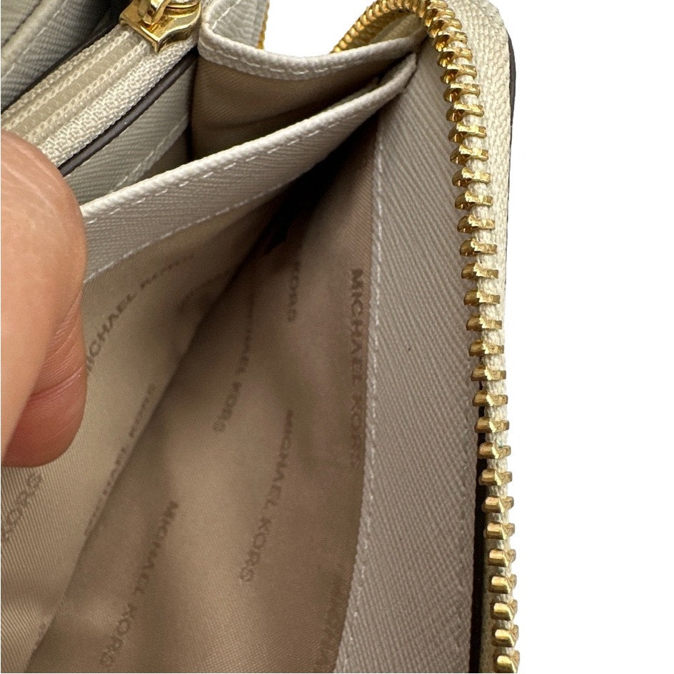 MICHAEL KORS Signature Jet Set Zip Around Wallet