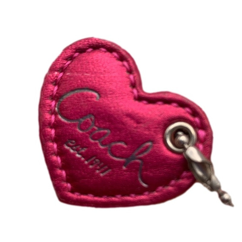 COACH Heart HangTag Bag Charm Fob