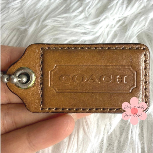 2.5" COACH Fob Bag Charm Hang tag Hangtag