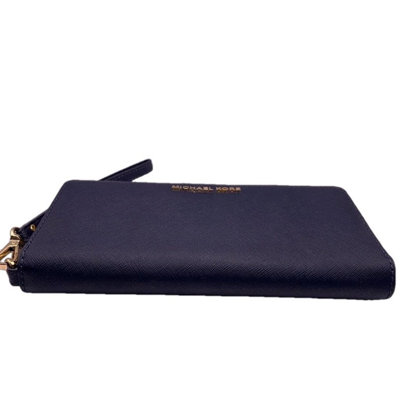 Michael Kors Navy Jet Set Zip Around Wallet