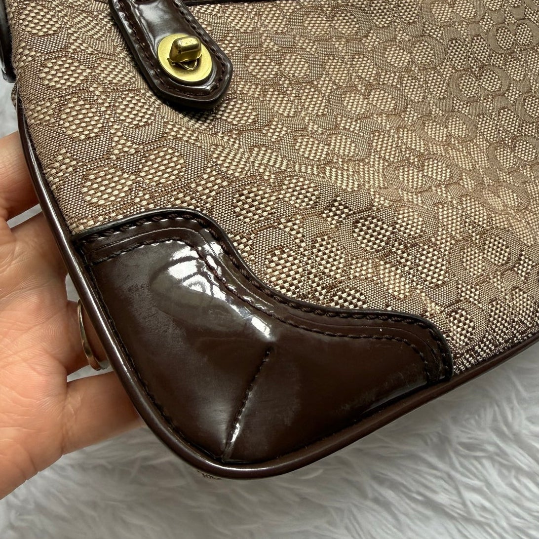 COACH Poppy Signature C Mini Oxford East/West Swingpack Canvas Crossbody