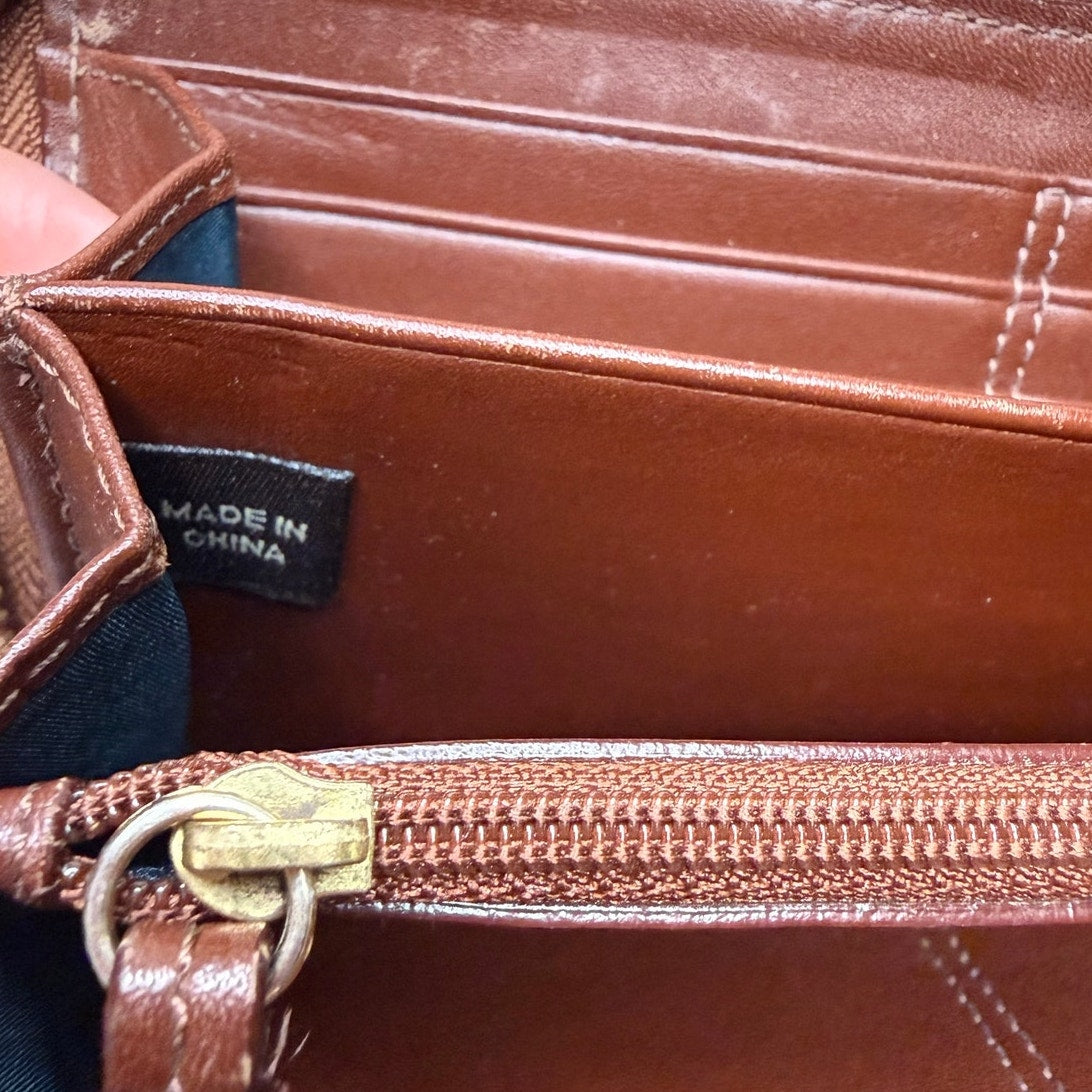 Y2k COACH Multi Patchwork Holiday Bleecker Accordion Zip Around Wallet