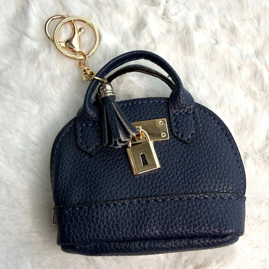 Mini Tote Bag Keychain Coin Purse Mini Pouch Zipper Fashion Charm Bag Charm