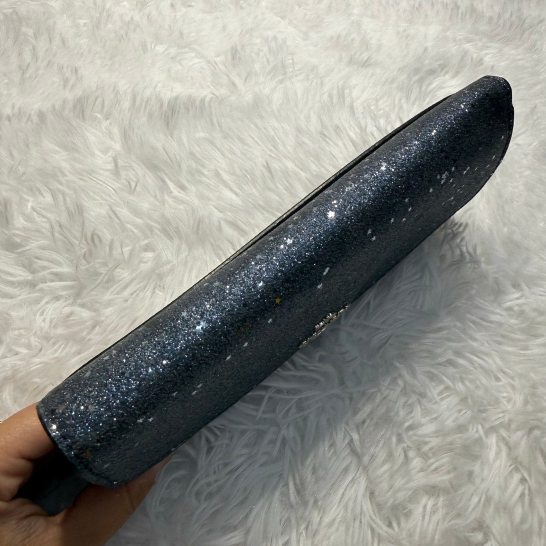 Coach Navy Glitter Wallet