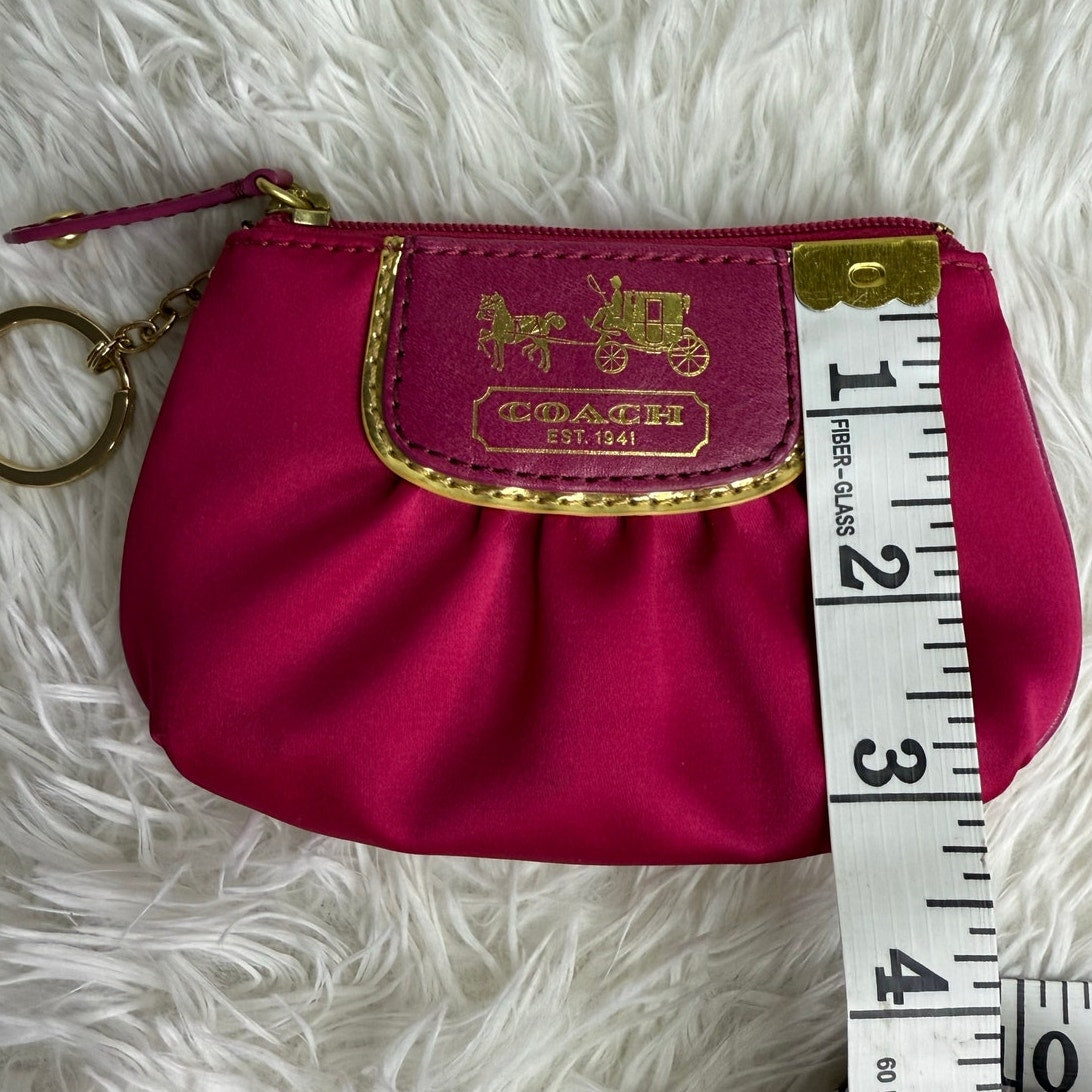 COACH Amanda Satin Mini Skinny Coin Purse