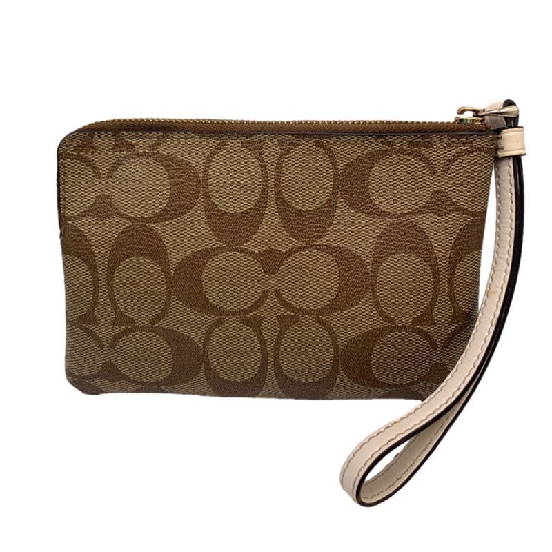 COACH Coated Canvas Wristlet