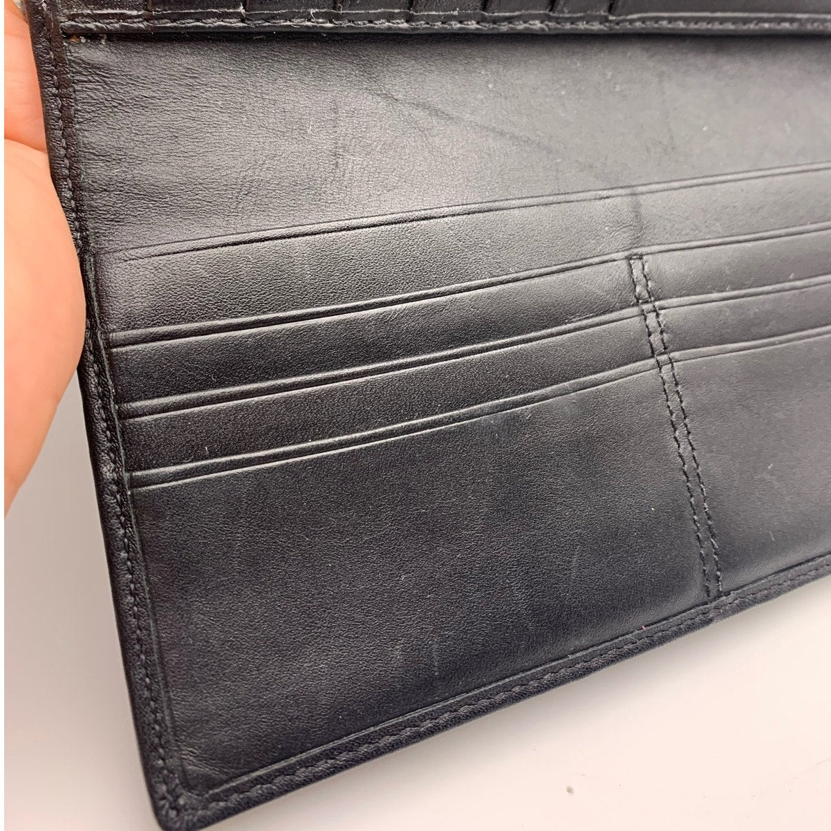 Y2K COACH Black Turnlock Wallet