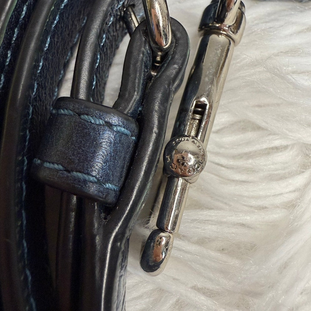 COACH Blue Metallic Replacement Crossbody Strap