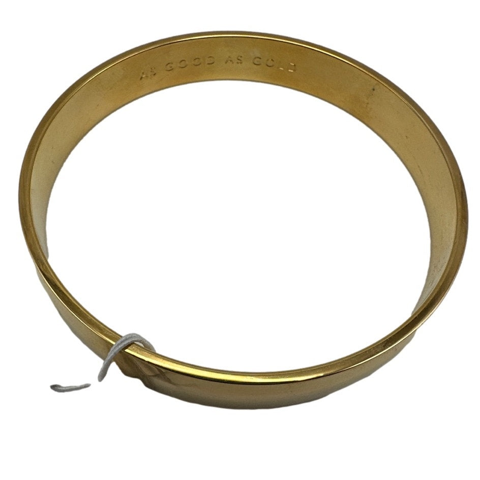 NWT KATE SPADE New York  Idiom "As Good as Gold" Bangle Bracelet