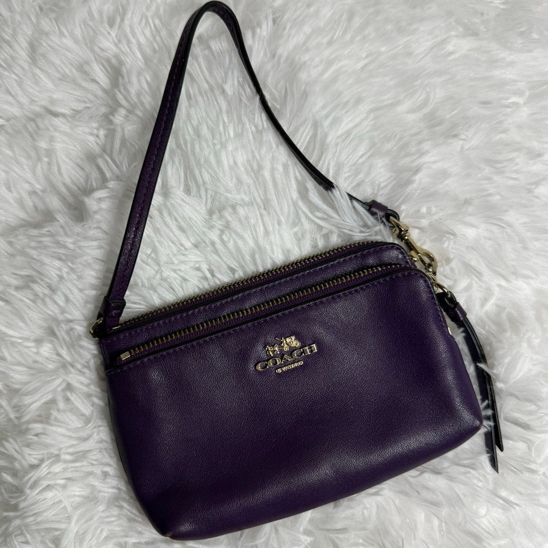 Coach Purple Wristlet