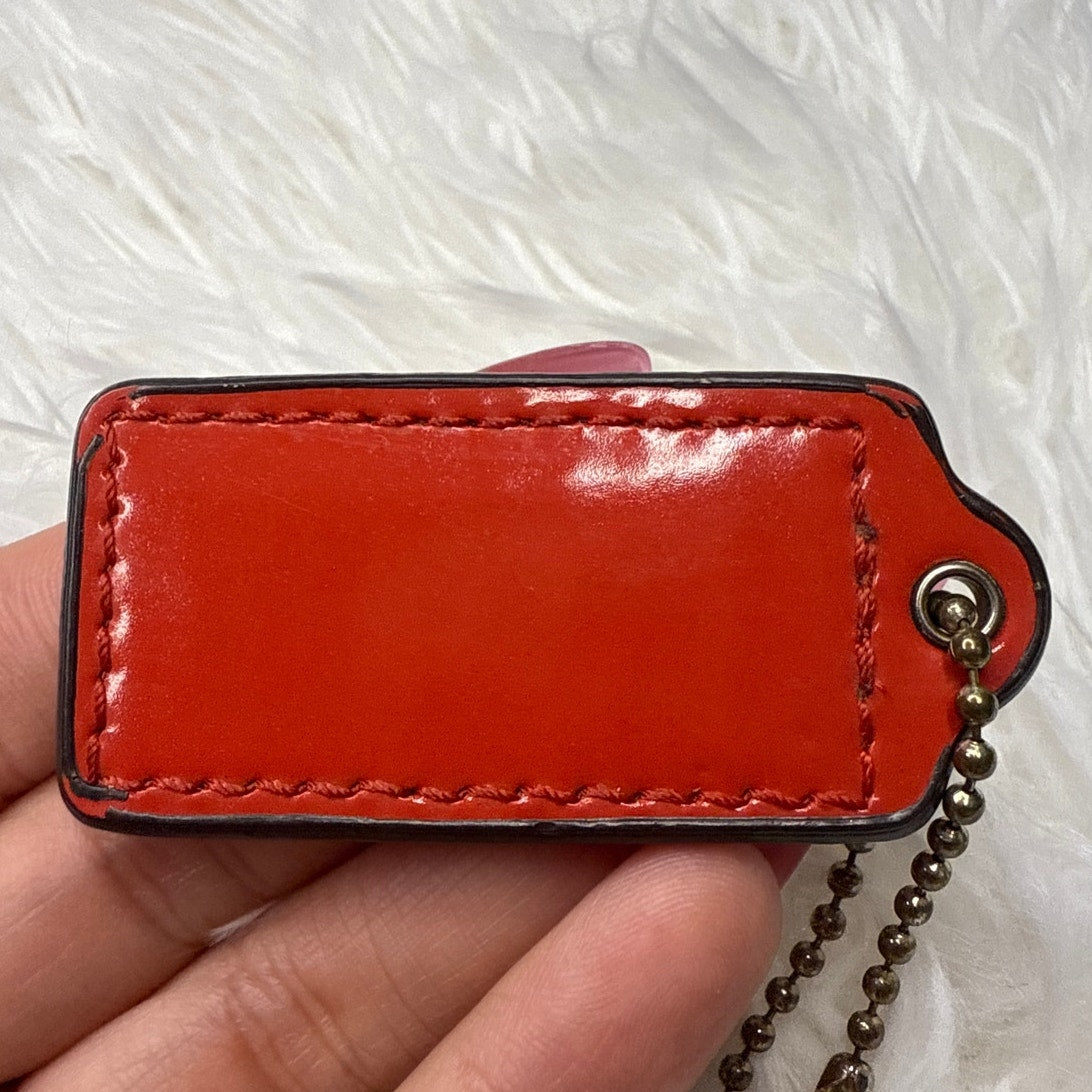 2" COACH Fob Bag Charm Hang tag Hangtag
