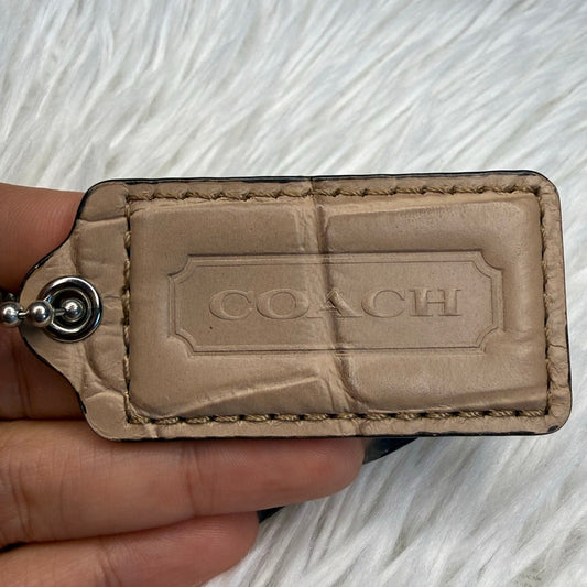 2.5" COACH Crocodile Fob Bag Charm Hang tag Hangtag