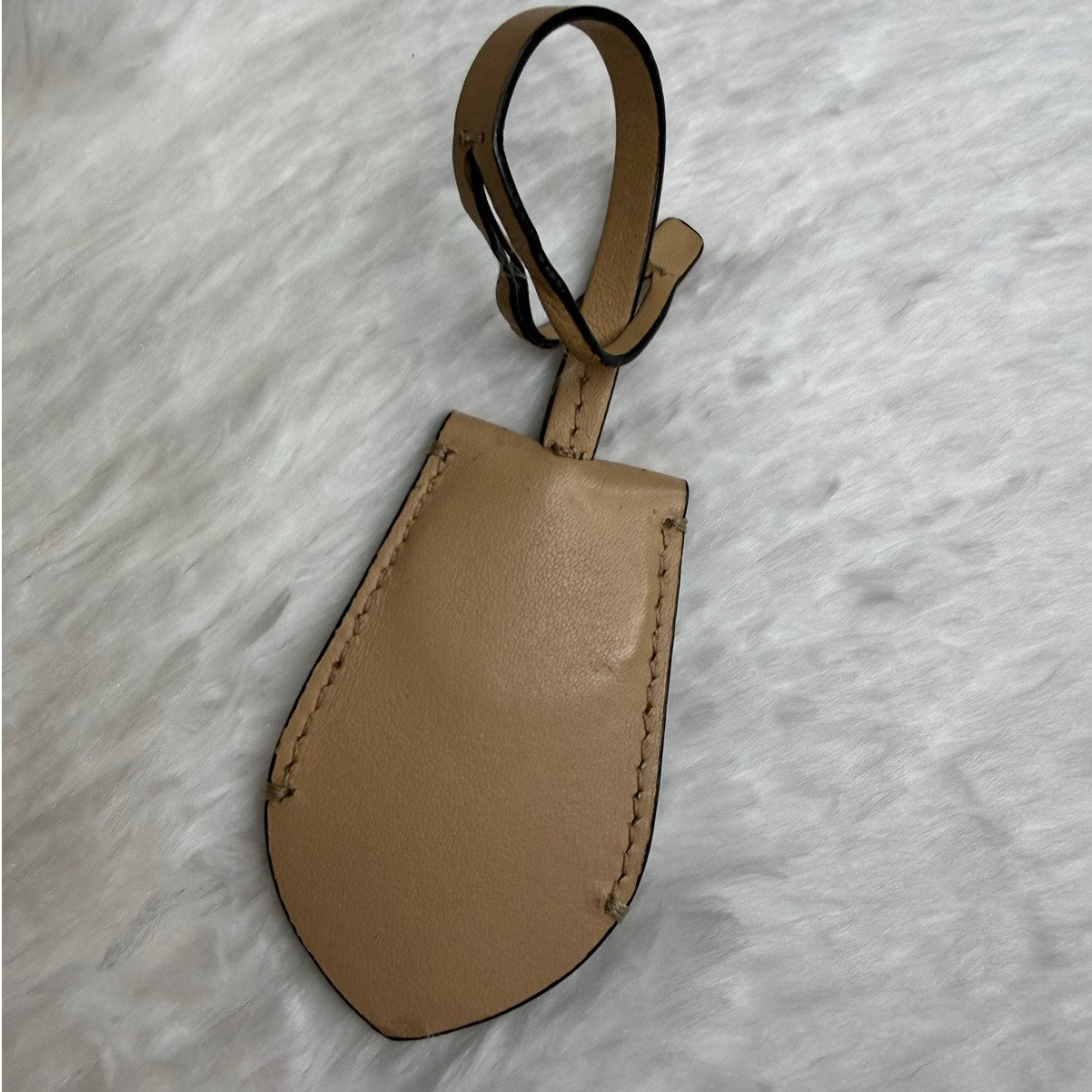 Coach Tan Ring Bag Charm Key Fob