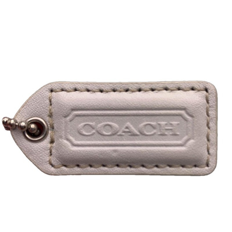 1.5" y2k COACH Vintage Fob Bag Charm Hang tag Hangtag