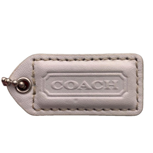 1.5" y2k COACH Vintage Fob Bag Charm Hang tag Hangtag