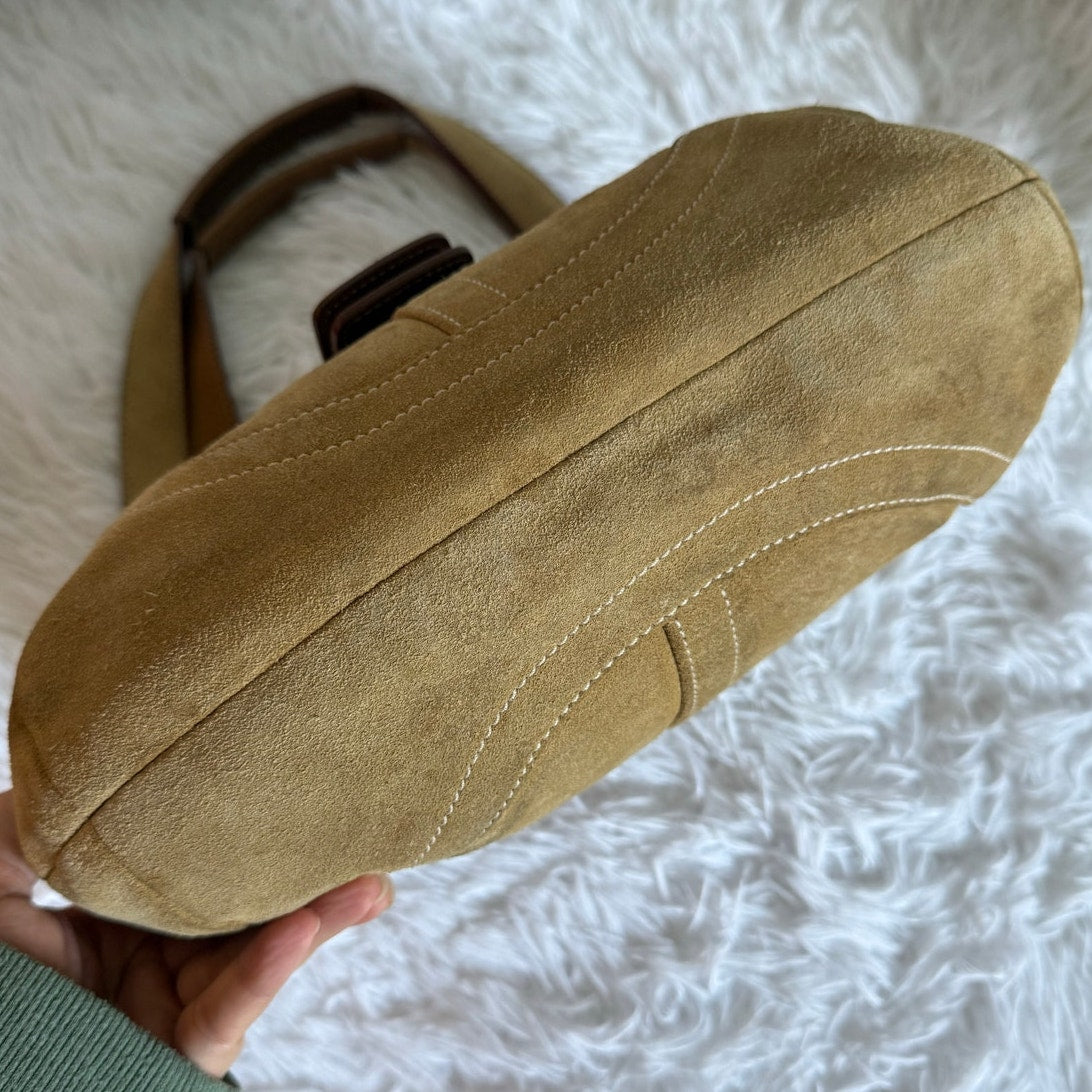 y2k COACH Vintage Tan Soho Double Strap Shoulder Bag Purse