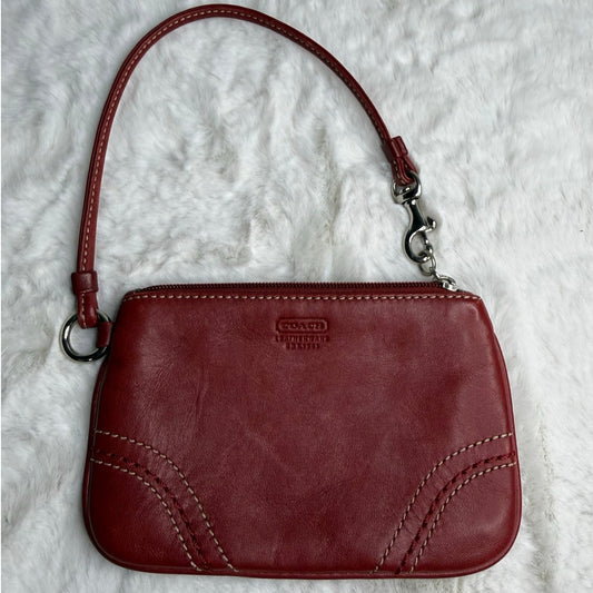 y2k Coach Red Leatherware Wristlet