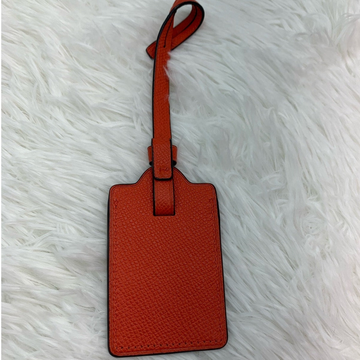 Coach Red Luggage Tag Bag Picture Hangtag