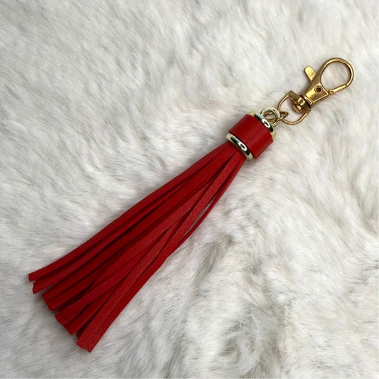 NEW Red Tassel Bag Charm Tassels Keychains Purse Fashion Charm