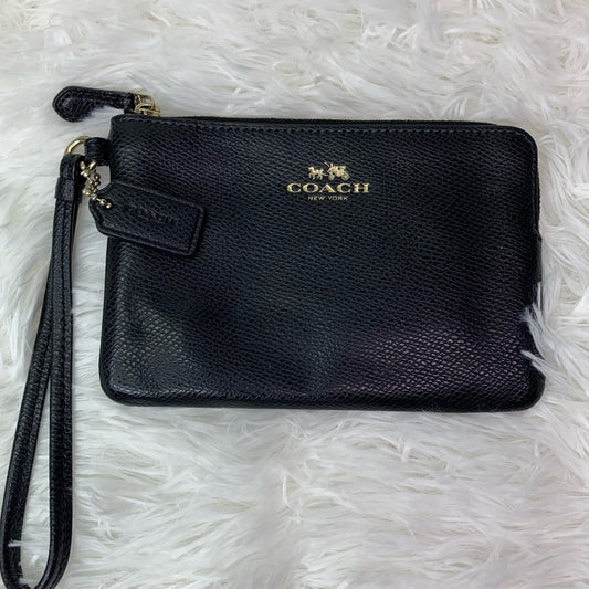 COACH Black Wristlet