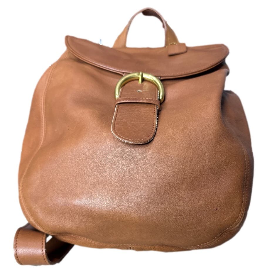 Vintage 90's COACH British Tan Soho Back Sac Brown Bag Backpack