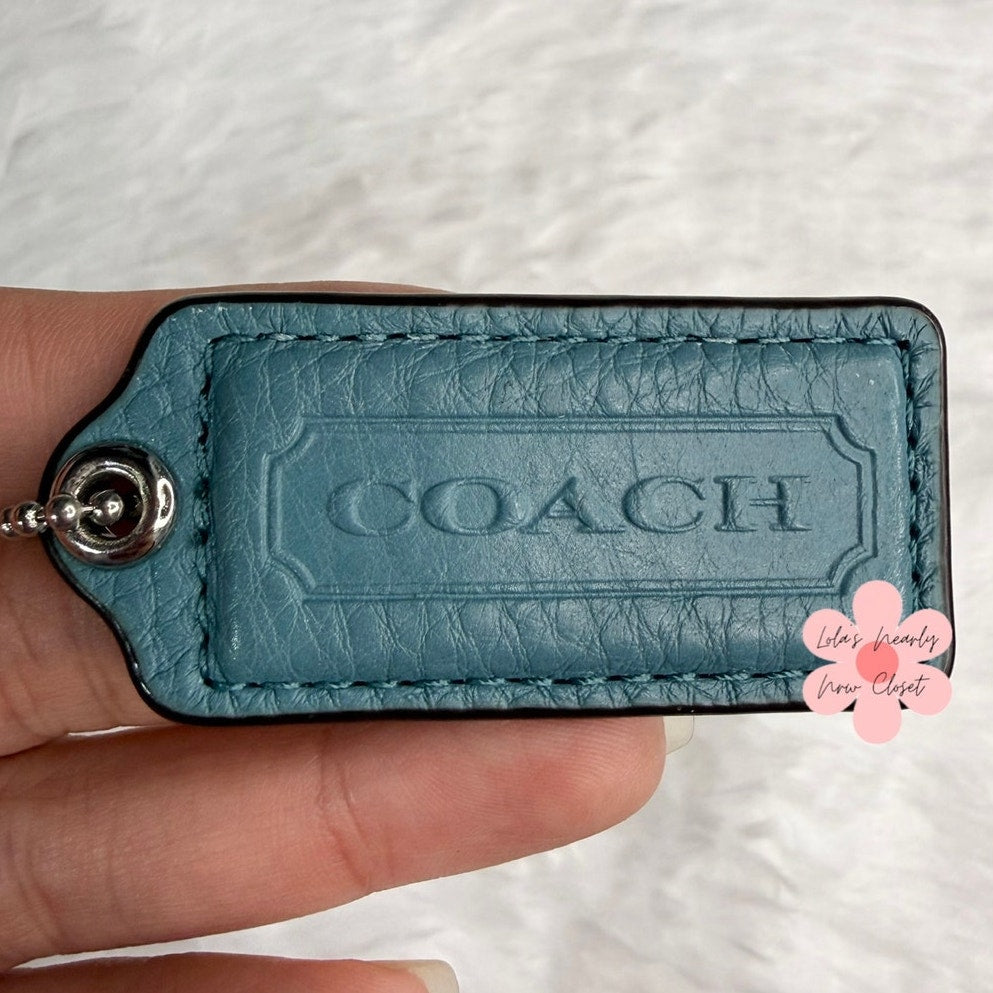 2" COACH Fob Bag Charm Hang tag Hangtag