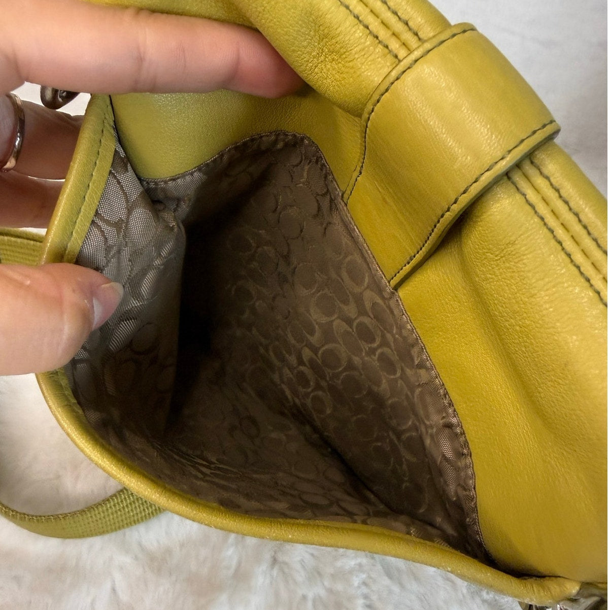 y2k Coach Lime Green Crossbody