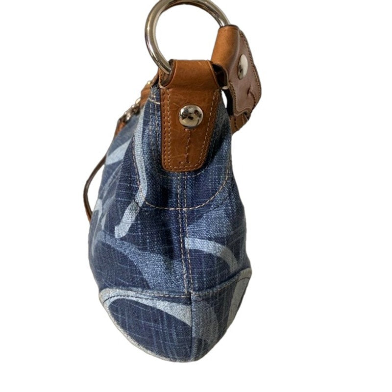 COACH y2k Signature Denim Hobo Shoulder Bag