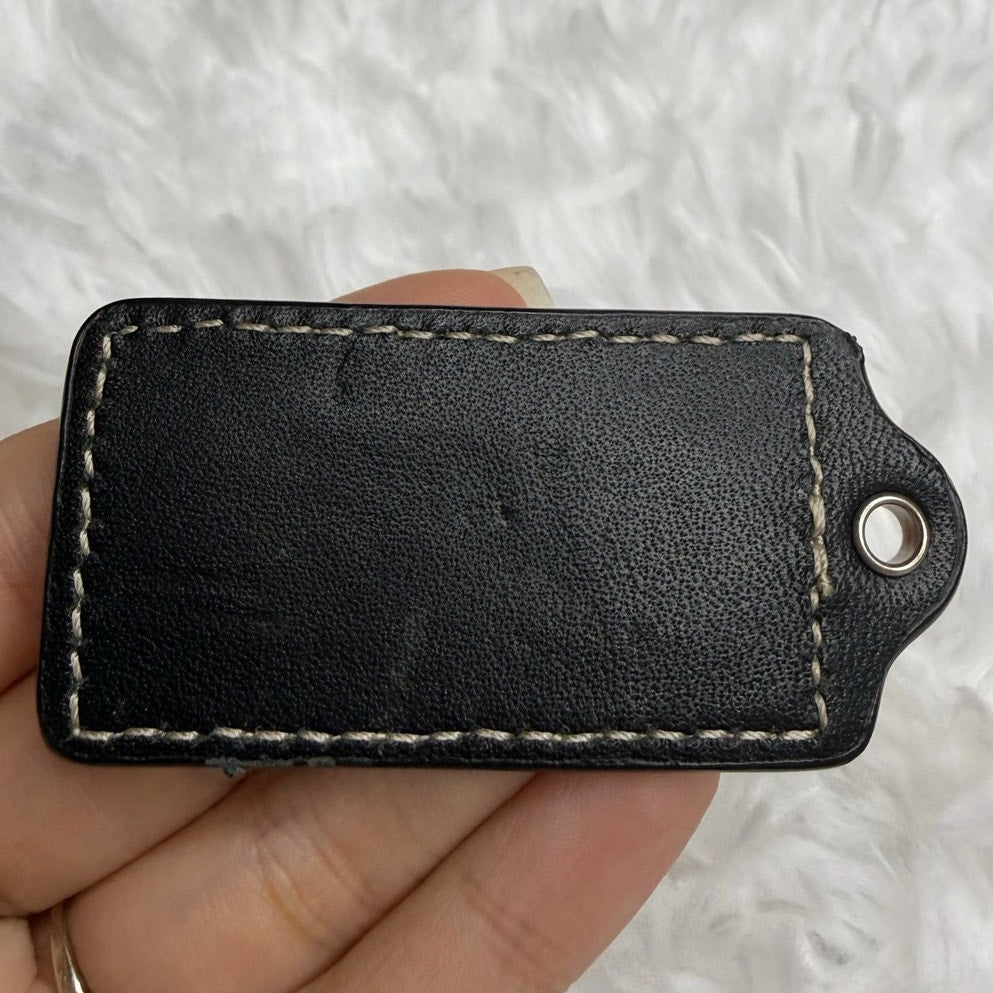 2” COACH Fob Bag Charm Hang tag Hangtag