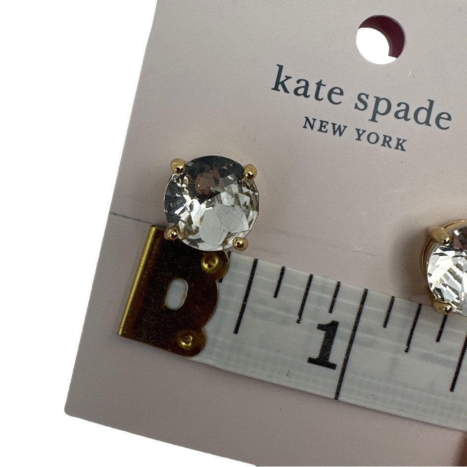 NWT KATE SPADE New York Circle Clear Earrings Stud