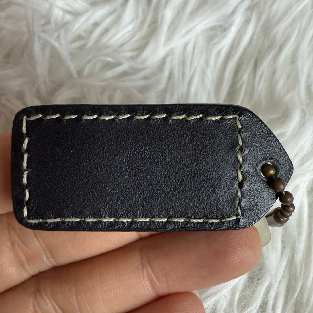 1.5" y2k COACH Vintage Fob Bag Charm Hang tag Hangtag