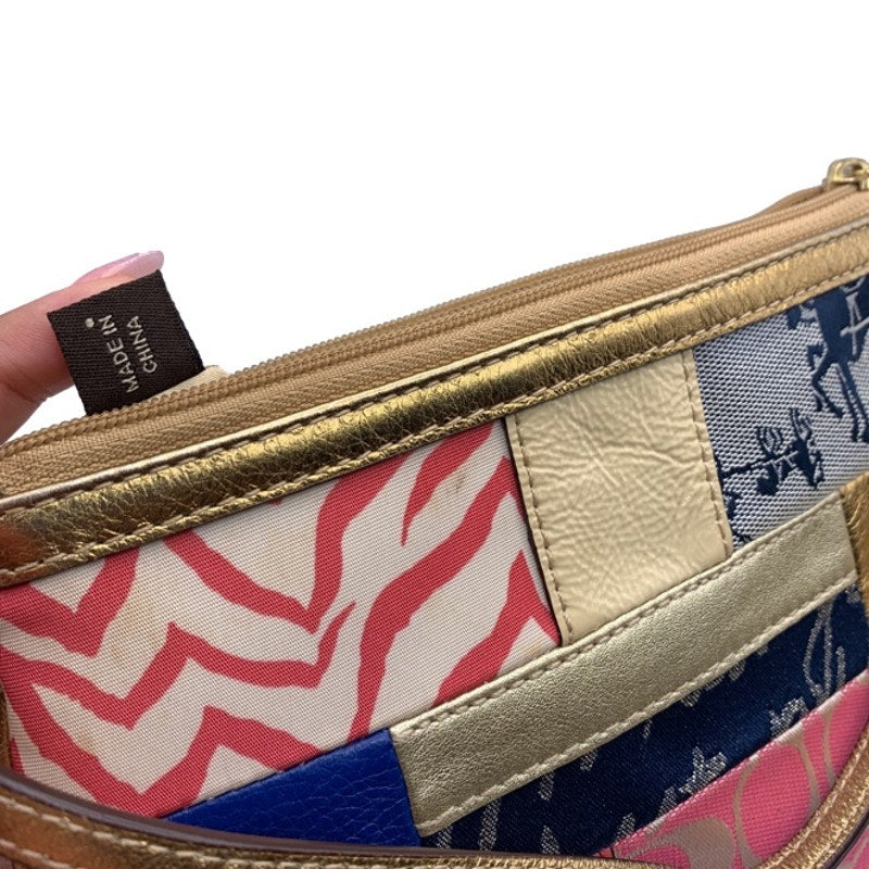 COACH Multi-color Patchwork wristlet