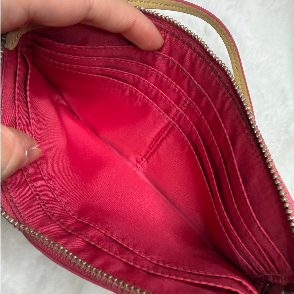 COACH Bleecker Double L-Zip Wallet in Edgepaint Leather