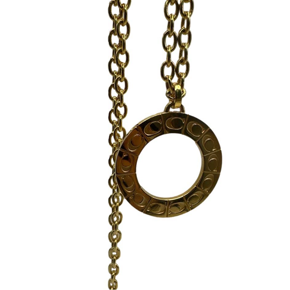 COACH Signature Charm Necklace