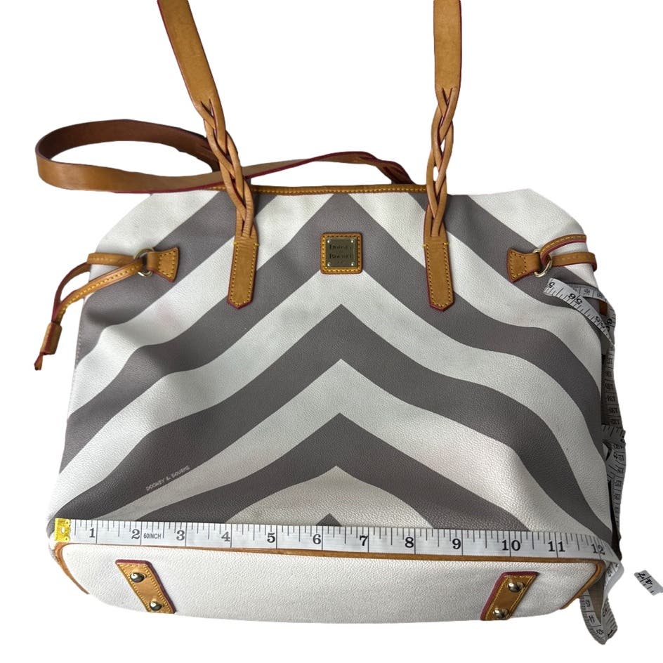 DOONEY & BOURKE Gray and White Large Tote