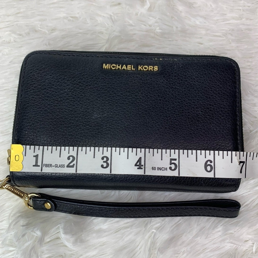 Michael Kors Black Double Zipper Wallet Wristlet