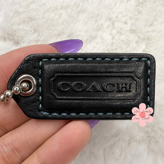 1.5" y2k COACH Vintage Fob Bag Charm Hang tag Hangtag