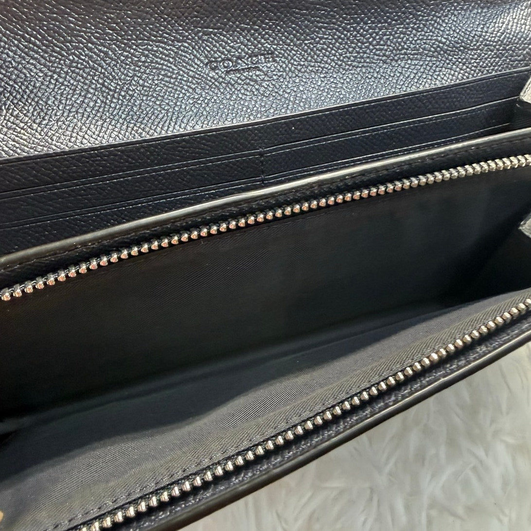 Coach Navy Glitter Wallet