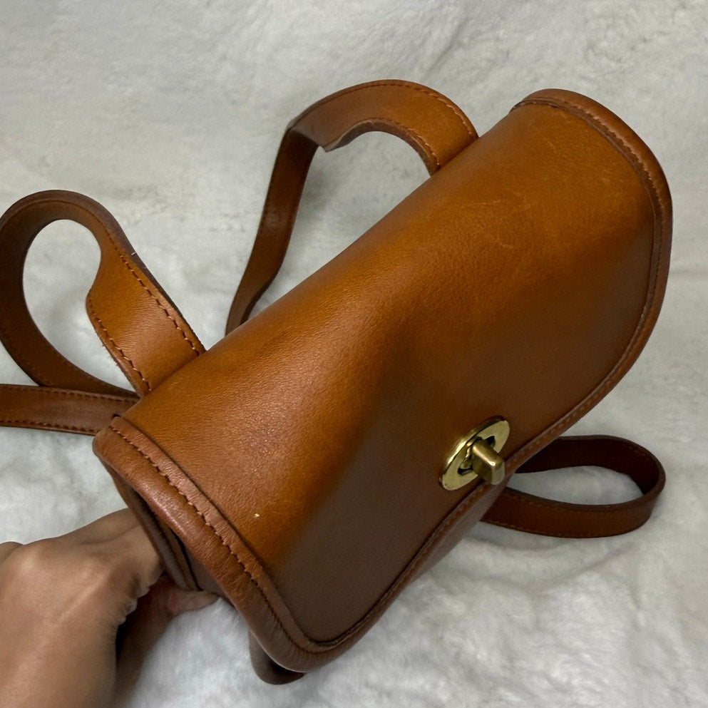 Vintage Coach Project Bag Small SidePack 9978 British Tan Crossbody