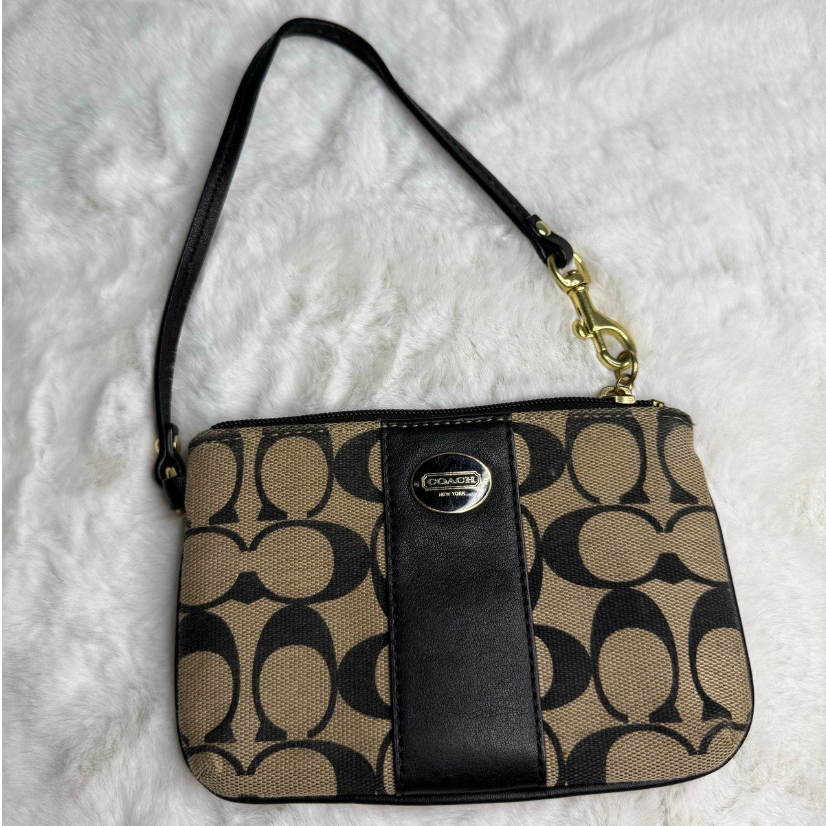 y2k COACH Black Wristlet