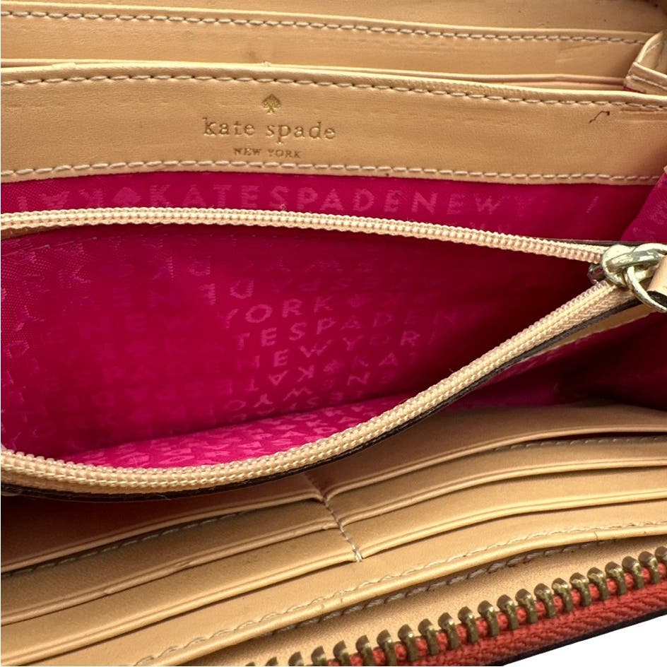Kate Spade New York  Red Zip Around Wallet