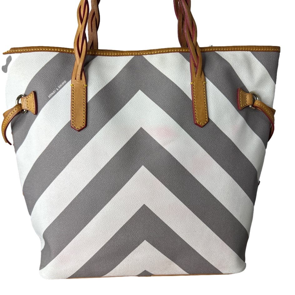 DOONEY & BOURKE Gray and White Large Tote