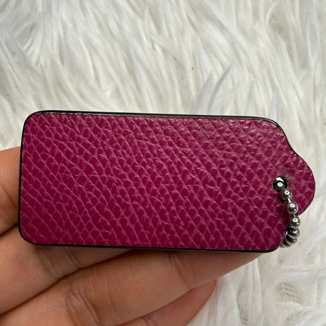 2" COACH Fob Bag Charm Hang tag Hangtag