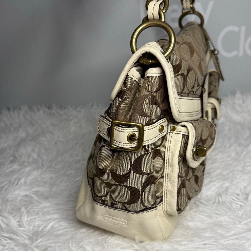 y2k COACH Legacy 2007 Leigh Turnlock Shoulder Bag