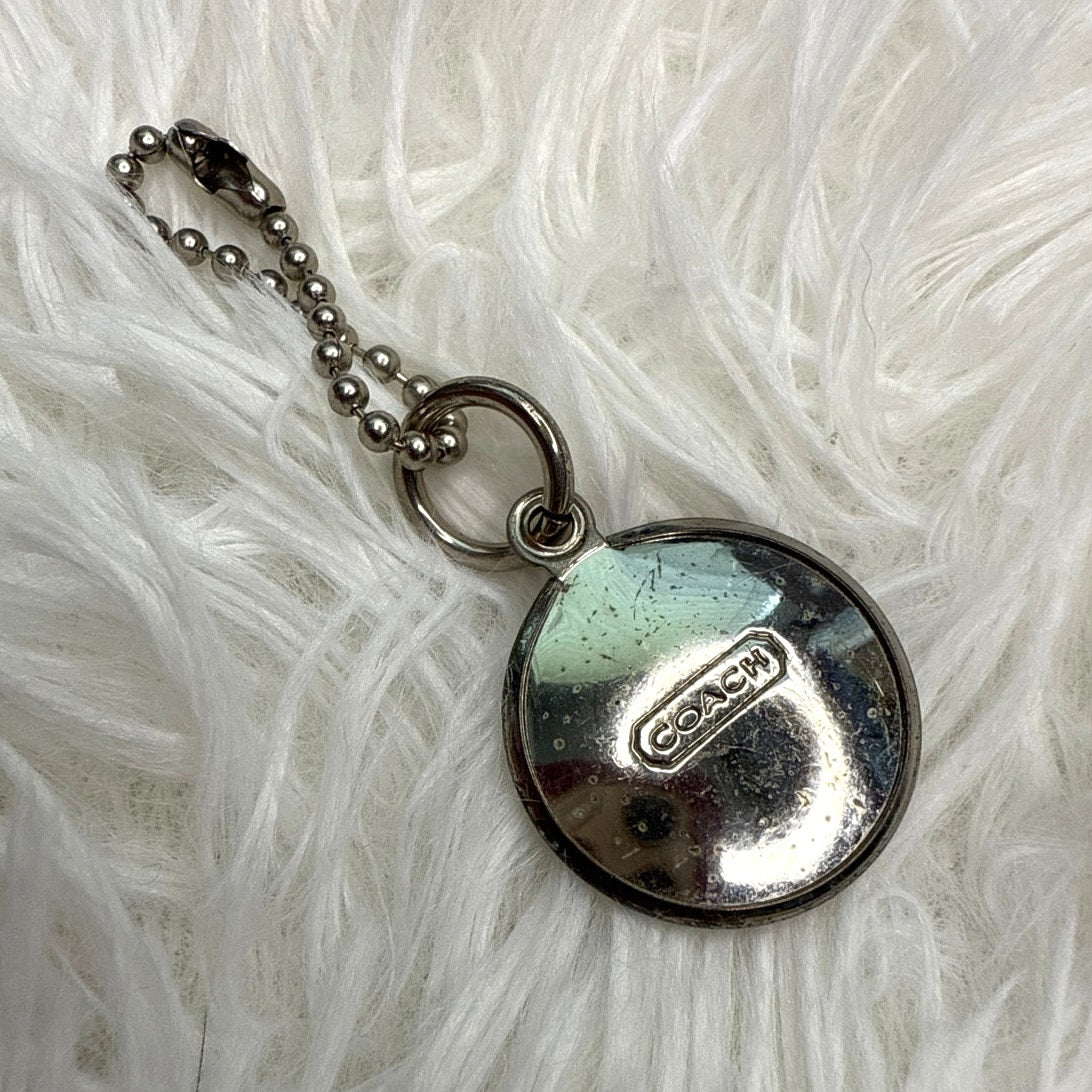 1" Coach Metal Circle Replacement Hangtag Hang Tag Bag Charm