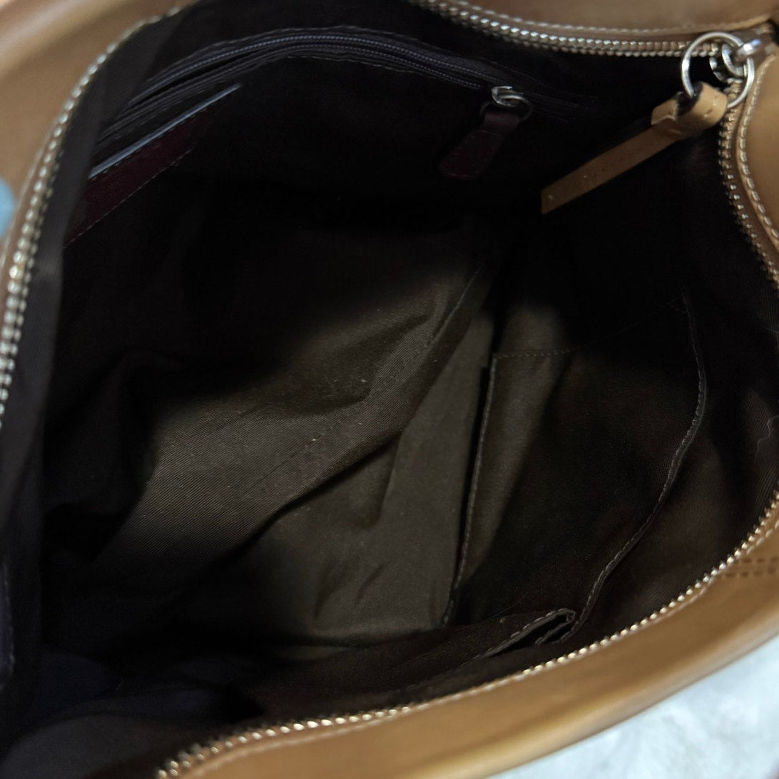 Coach F15064 Leather Duffle Crossbody Shoulder Bag