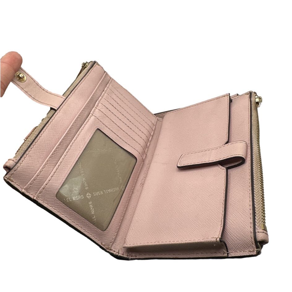 MICHAEL KORS Pink Blush Wallet w/ Phone Holder