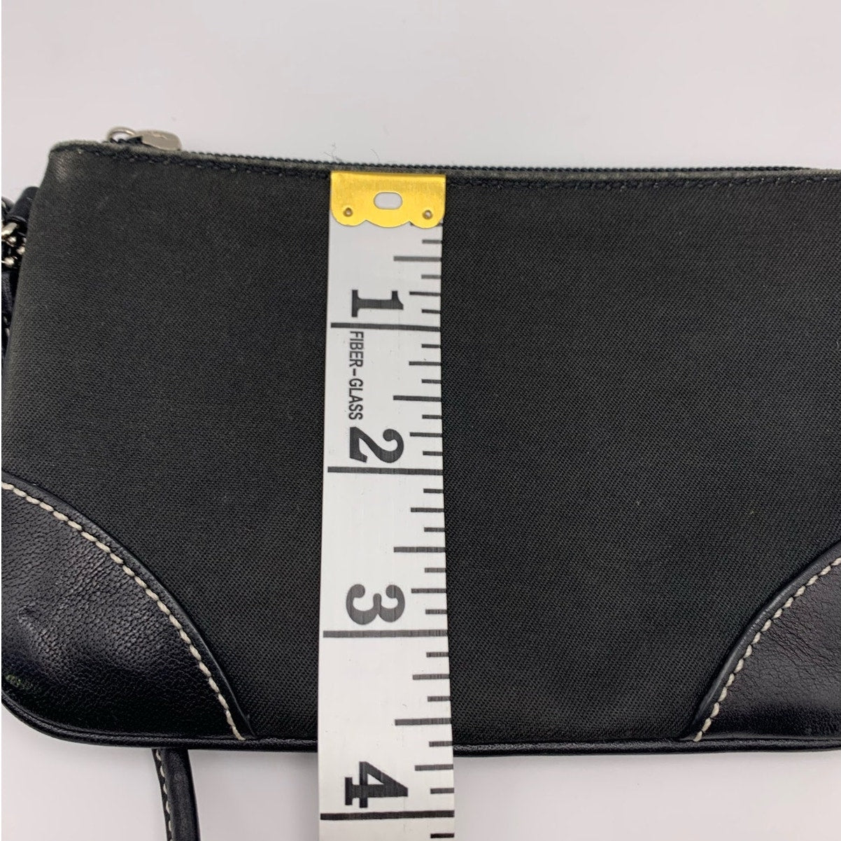 COACH Black Canvas Wristlet